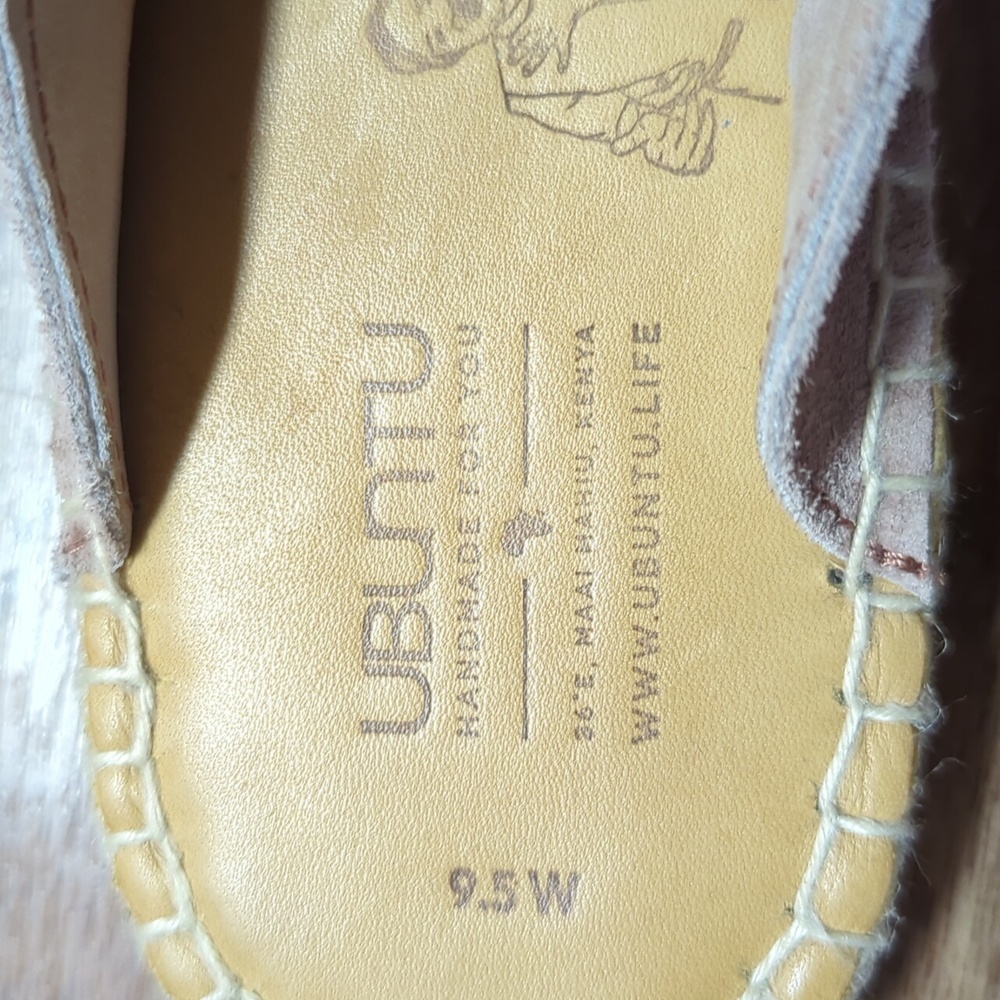 Ubuntu Handmade Suede Slip On Shoe 9.5 W - Picture 2 of 9